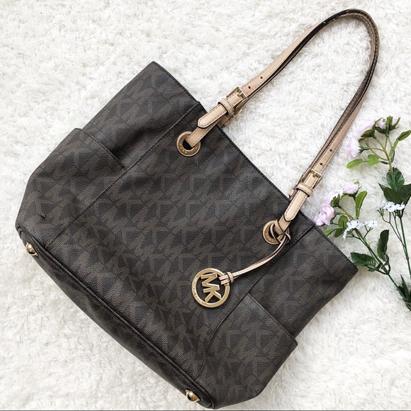 Michael Kors Handbags - ✨Michael Kors Signature Brown Jet Set